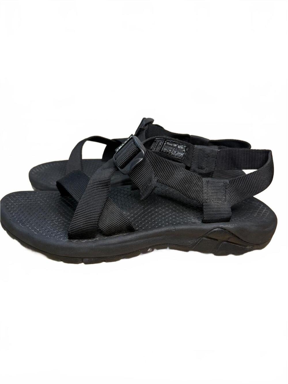 Black Men's Teva Sandals Size 10